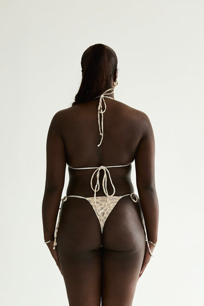 MAYA FADED LEOPARD TIE BOTTOM